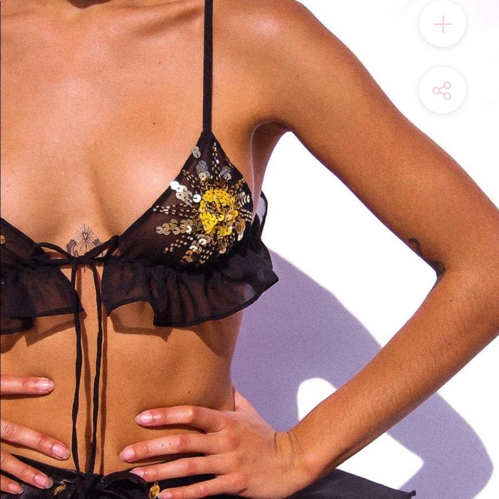 Her pony sequin sun bralette